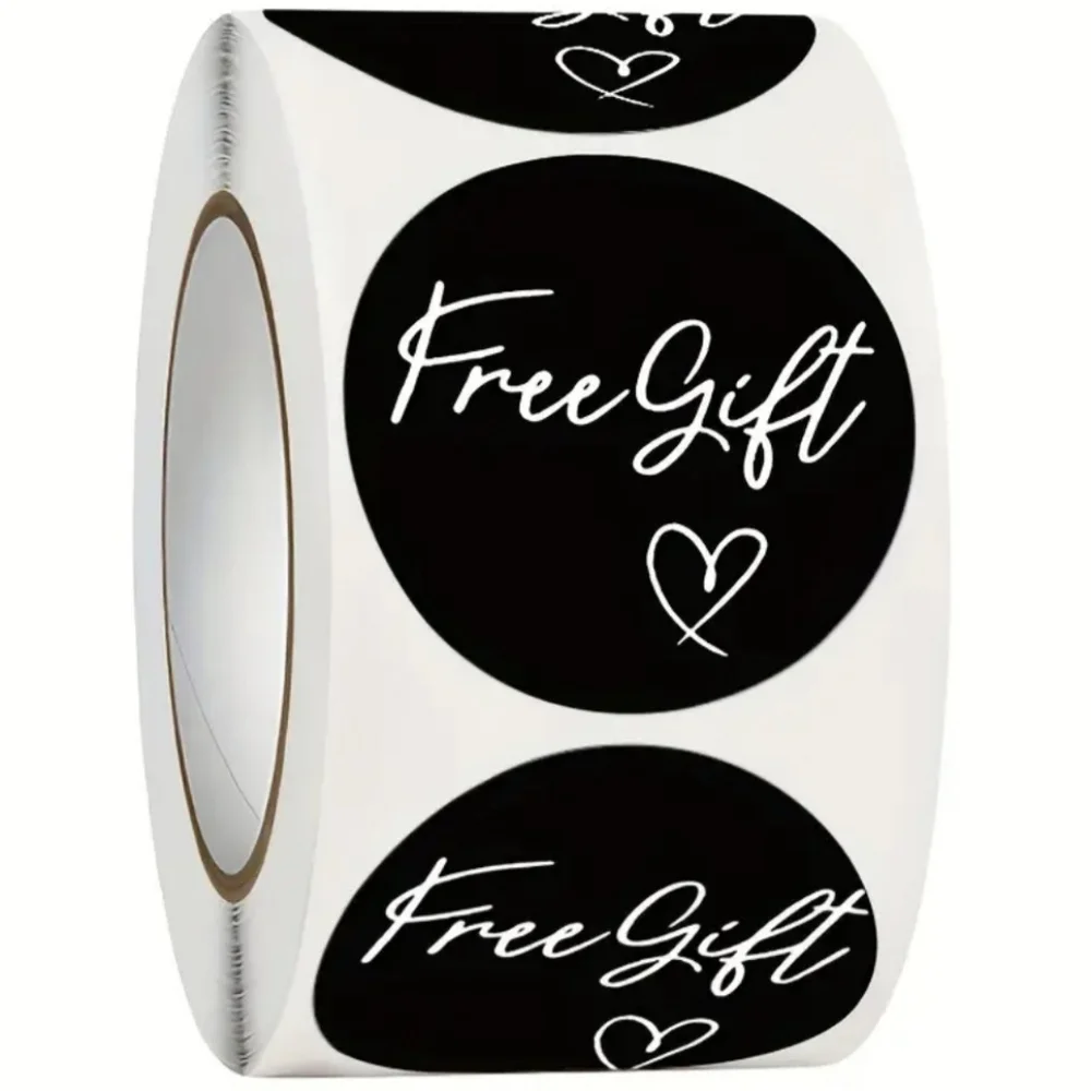 New 1 roll 500 Free Gift Stickers